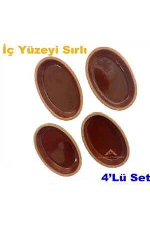 4 Piece Breakfast Set 15x9cm Casserole Oven Dish High Temperature Ee Fire Resistant Clay Casserole Dish es-2020-08-27-6 - abnturk