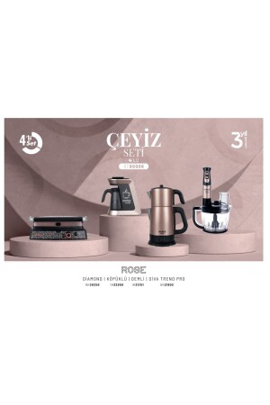4-Piece Dowry Set St90006 Rose ST90006 - Arnica