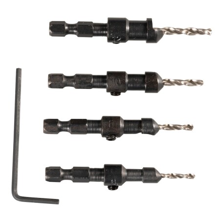4-piece drill bit set for wood MAKITA D-73455 - Makita Accessories