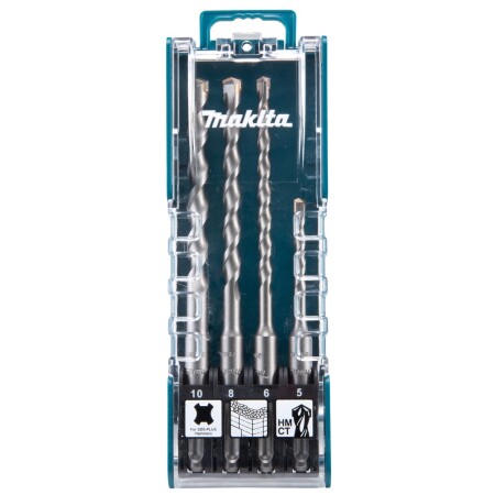 4-piece drill set MAKITA SDS-Plus D-74136 - Makita Accessories