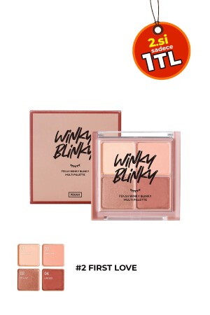 4-Piece Eyeshadow Palette with Pink Tones, Intensely Pigmented, Non-clumping, Long Lasting Effect 8809782550794 - PEKAH