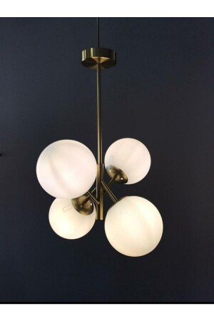 4-Piece Pendant Lamp Chandelier Watermelon Glass Chandelier - 4-Piece Pendant Lamp Chandelier - Ball Glass Chandelier DHXH09 - DabHome