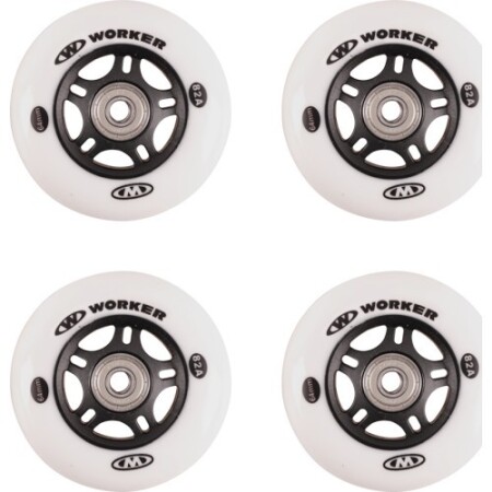4-piece set – 64 mm wheels and ABEC-5 carbon bearings - Worker