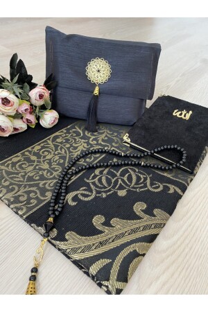 4-Piece Shantuk Bag Gift Dowry Yasin Tasbih Prayer Rug Set - Ayhanhome