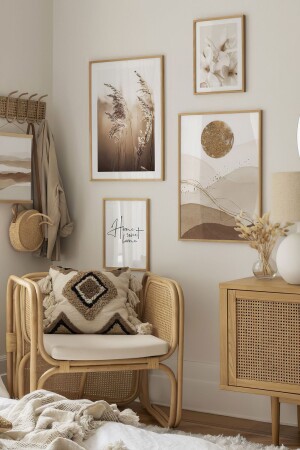4 Piece Wooden Frame Look MDF Table Set - Artavessa Gift&Home