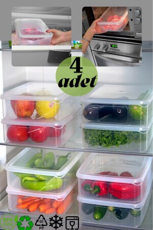4 Pieces 3.5 Lt Leakproof Storage Container Set - Lotus Collection Bl-k1481 TYC00781739043 - BRAMBLE LIFE