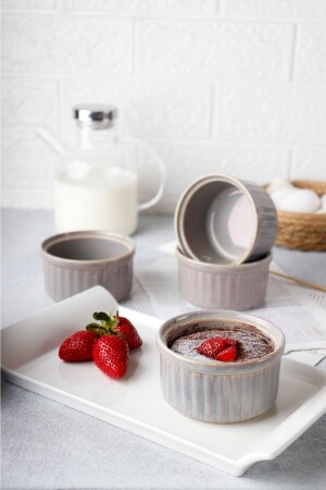 4 Pieces Hologram Porcelain Soufflé Dish – Oven Airfryer Microwave Dish HMNV-4PCS-HOLOGRAM-SOUFFLE - HOMENIVA