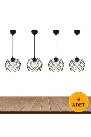 4 Pieces Silvano Chandelier One Living Room Kitchen Bathroom Bedroom Children's Room Entrance Pendant Lamp Chandelier - Mhk Collection