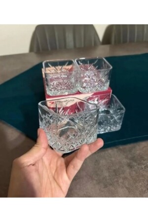 4 Pieces Square Timeless Snack Bowl - Sauce Bowl Set - Paşabahçe