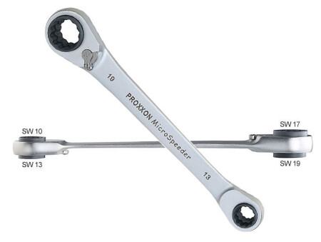 4-size ratchet wrench PROXXON Microspeeder - PROXXON