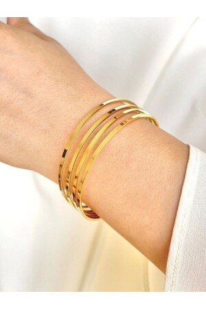 4-teilige Ajda-Armbänder aus Stahl in Goldfarbe mit 2-Jahres-Garantiezertifikat - Only Vogue