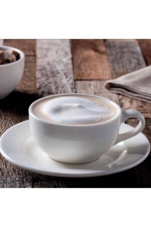 4-teilige Teetasse und Untertasse der Rita-Serie, 250 cm³ - Bonna Porselen