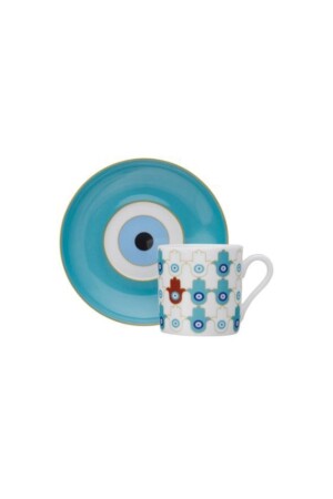 4-teiliges 2-Personen-Bereket-Eli-Kaffeeset 90 cc K5104 - Paşabahçe