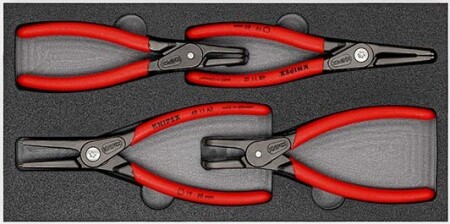 4-teiliges Zangenset für Sicherungsringe KNIPEX 002001V09 - Knipex