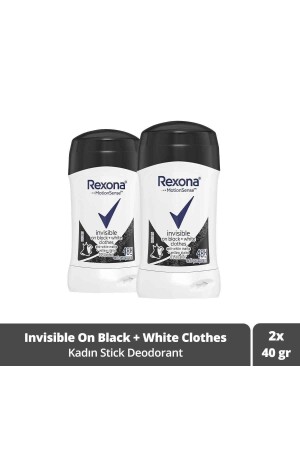منز الحركة الحس المرأة عصا ديزودرانت غير مرئي على الملابس السوداء + البيضاء 40 غرام - Rexona