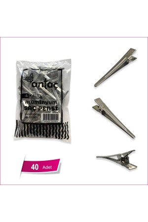 40 Pieces Aluminum Hair Pins-hairdresser Blow Dry Pins-Buckle - Antaç