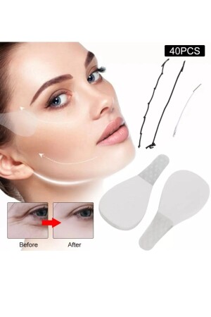 40 Pieces Stringed Face-eyebrow-eye-neck Tightening Tape Stringed Body Tightening Tape - Niyenabeauty