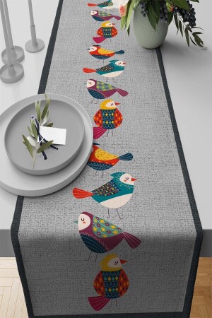 40x140cm Premium Thai Feather Woven Stain-Repellent Fabric Tablecloth Runner with Authentic Bird Rnr209 - Viva Home