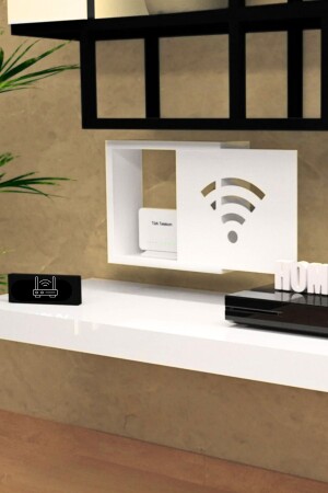 40x33cm Modem Box Storage Wifi Patterned Modem Storage Box Living Room Decoration Home Decoration Cabinet - Endless Shopping