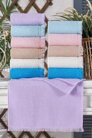 40x70 Fringed Drying Towel Set of 12 SEM000116 - Semecca