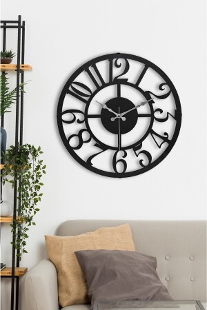 41 Cm Metal Material Flows Seconds Silent Mechanism Decorative Wall Clock METAL - EMORES