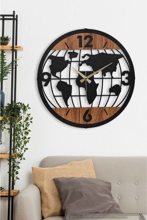 41 Cm Metal Material Flows Seconds Silent Mechanism Decorative Wall Clock METAL - EMORES