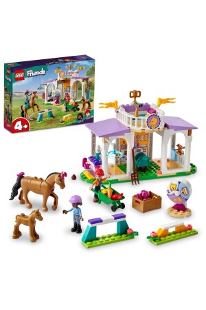 تدريب الخيول من قبل الأصدقاء 41746 - يتضمن 2 دمية صغيرة و 2 صور حصان للأطفال من سن 4 فصاعداً - LEGO