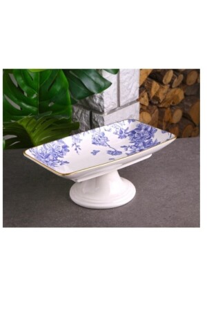 4182 Spring Footed Chocolate Plate P15375S9435 - GÖNÜL