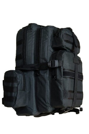 42 Lt Mountaineer Outdoor Camping Trekking Military Tactical Waterproof Compartmented Backpack Black - Lightinghm