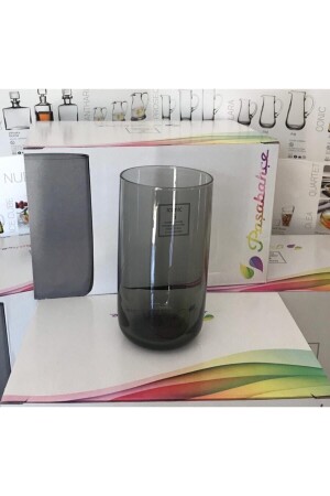 420805 Iconic Gray Soft Drink Water Glass 6 Pieces PP420805 - Paşabahçe