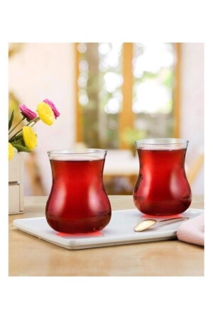 42801 Samovar Tea Glass Set of 6 285 Cc Large Tea Glass - Paşabahçe