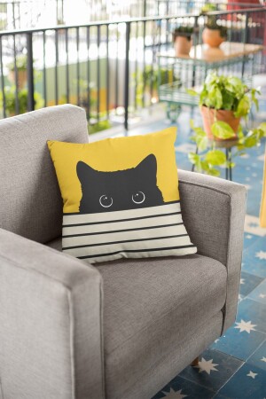 43x43cm Premium Thai Feather Woven Cat Fabric Double Sided Throw Pillow Pillow Case Krl064 - Viva Home