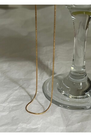 45 Cm Gold Unisex Çelik Ince Italyan Zincir Kolye - Kiligistanbul