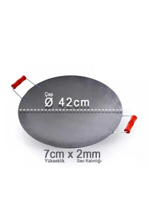 45 Cm Kalın Çukur Saç - Kavurma Saçı - Tantuni Saçı - Gözleme Tavası Tava9 - Vakia