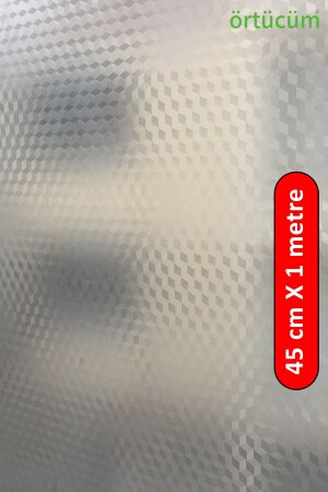 45 Cm X 1 M Frosted Pattern Self Adhesive Balcony Covering Home Office Building Shower Cabin Glass Foil Film - Örtücüm