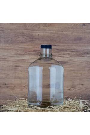 4.5 Lt Glass Carboy Water And Oil Bottle With Metal Screw Cap cst073 - Genel Markalar