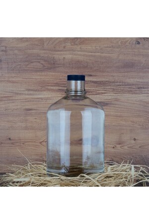 4.5 lt Glass Water and Oil Bottle with Metal Screw Cap SM0630 - bimbambom