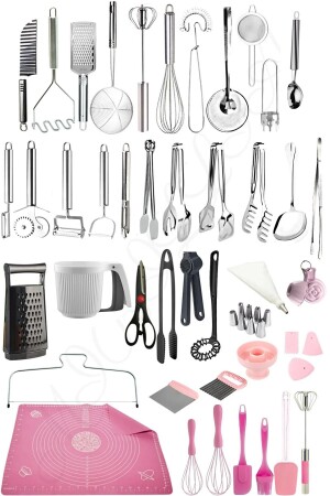 45-teiliges Mitgift-Set für die Küche, Küchenutensilien, Servierzangen-Set, Mitgift-Set - Mirilliahome