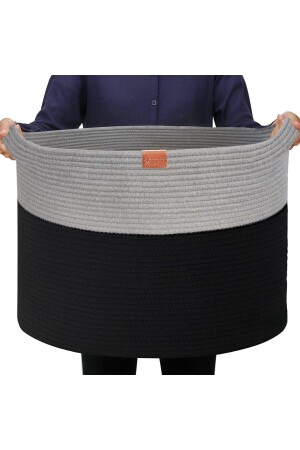45 x 35 Jute-Baumwolle, großer Korb, Decke, Spielzeugkorb. 45 x 35 großer Korb - MaVaux