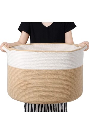 45x35 Jute Cotton Large Size Basket, Blanket, Toy Basket 45x35 large size basket - MaVaux