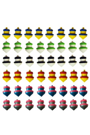 48 Plastic Push Spinning Tops - Plastic Spinning Tops 48 Pieces - Mia