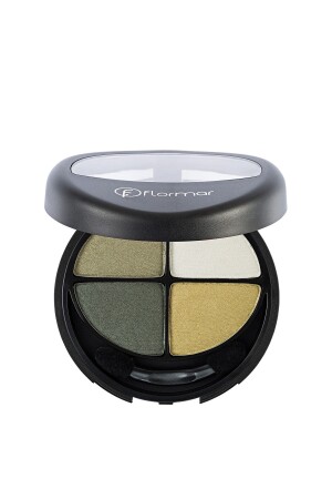 4er-Pack Lidschatten – Quartet Eyeshadow Green Garden 12 g 8690604051748 - Flormar