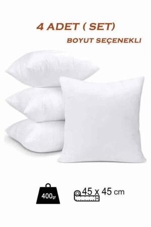 4'lü Kırlent İç Yastık (Boyut Seçenekli) (Elyaf Dolumlu) - Kuki's Spielzeug