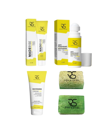 4lü Set Rise And Shine Maderise krem – Roll-on – Beyazlatıcı krem – Kabak lifli sabun - Rise And Shine