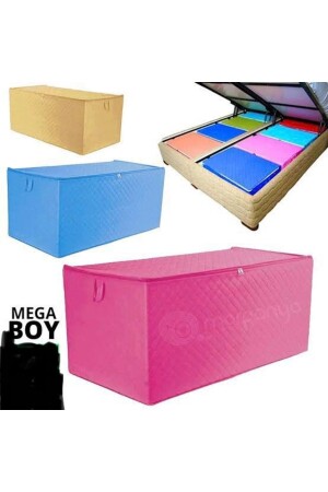 5 Adet Hurç Yorgan Hurcu 100x50x40 cm Büyük Boy Kapitoneli Elyaflı Baza Altı Yorgan Boy klnyrgn01 - GÜMÜŞ