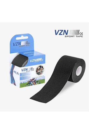 5 Cm X 5 M Pain Tape Sport Tape Tape Athlete Tape Pain Tape Black - Vzn