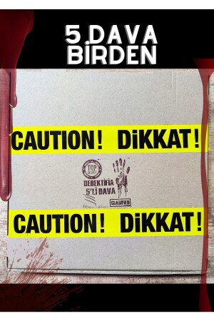 5 Different Murder Cases in One - Unsolved Cases Series - Detective Game with Boxed Campaign - Dedektifia