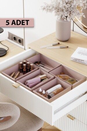 5 Drawer Cosmetics Makeup Jewelry and Multi-Purpose Organizer Set - Pufwin Home