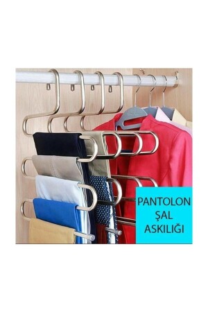 5 Layer Trousers Scarf Shawl Hanger Smart Hanger Inside the Wardrobe - Genel Markalar