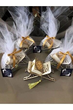 5 Mini Quran and Mini Rahle Gift - Gift to Distribute - Promise Engagement Gift - AGH Değerli Hediyeler